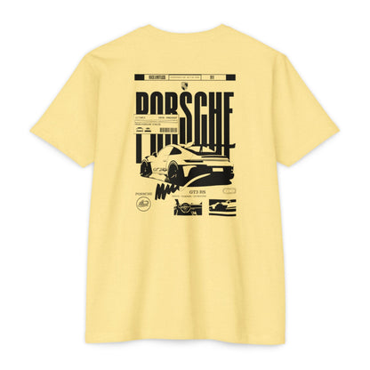 Porsche Graphic T-Shirt — Retro Racing Badge Tee Printify