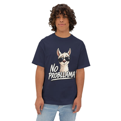 No Probllama T‑Shirt — Cool Llama Sunglasses Graphic Tee Printify