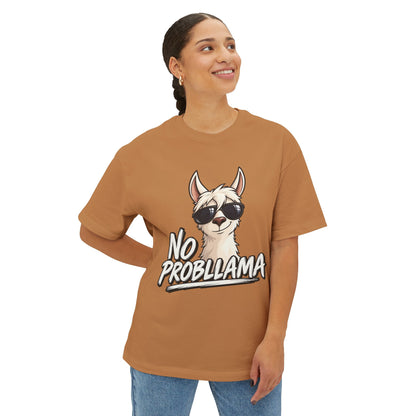 No Probllama T‑Shirt — Cool Llama Sunglasses Graphic Tee Printify
