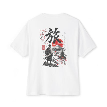 Samurai Spirit Tee — Japanese Calligraphy Chest Print Printify