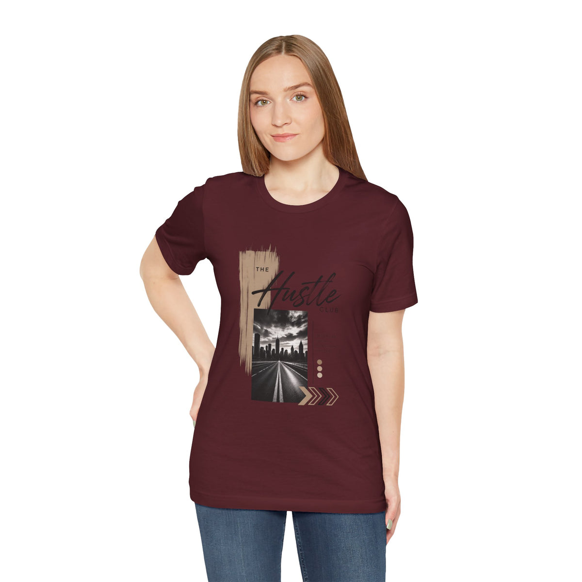 Hustle Club Tee — Urban Roadtrip Graphic T-Shirt Printify