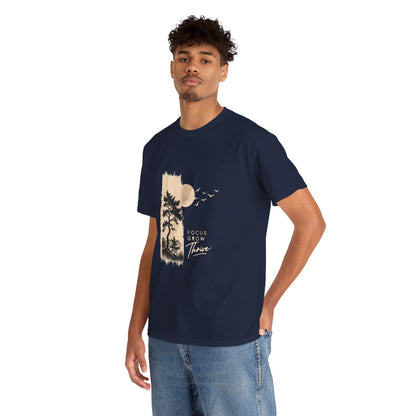 T-Shirt — Focus Grow Thrive Nature Graphic Tee Printify
