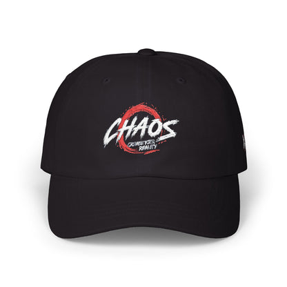 Chaos Dad Cap – Vintage Brushstroke Logo Baseball Hat Printify