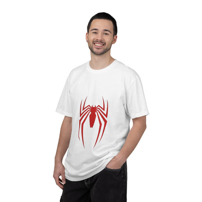 Spider Emblem T‑Shirt — Red Arachnid Graphic Tee Printify
