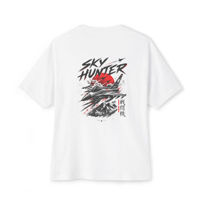 Boxy Tee — Red Rose & Dagger Graphic Printify