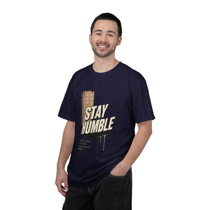 Stay Humble T-Shirt — Vintage Military Green Graphic Tee Printify