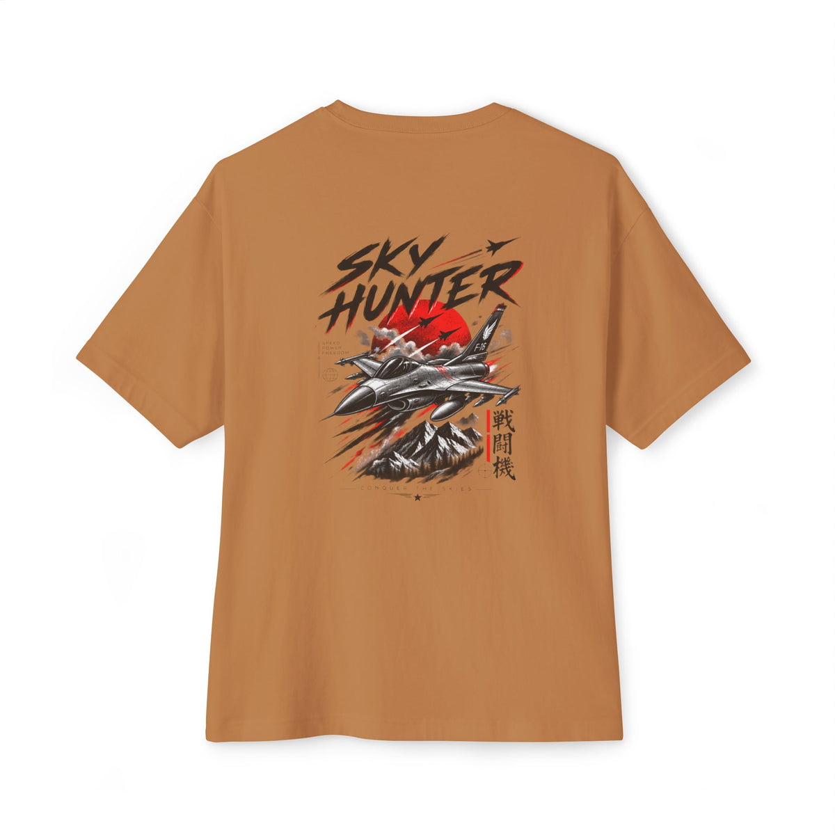 Boxy Tee — Red Rose & Dagger Graphic Printify