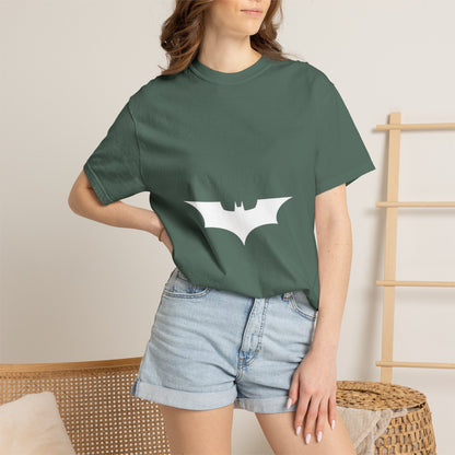 Bat Emblem T-Shirt — Minimalist Gothic Graphic Tee Printify