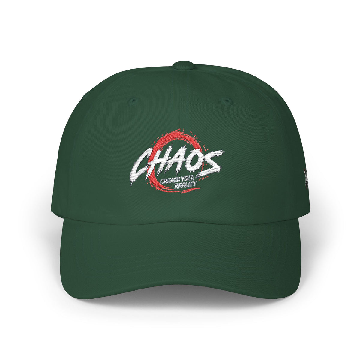 Chaos Dad Cap – Vintage Brushstroke Logo Baseball Hat Printify