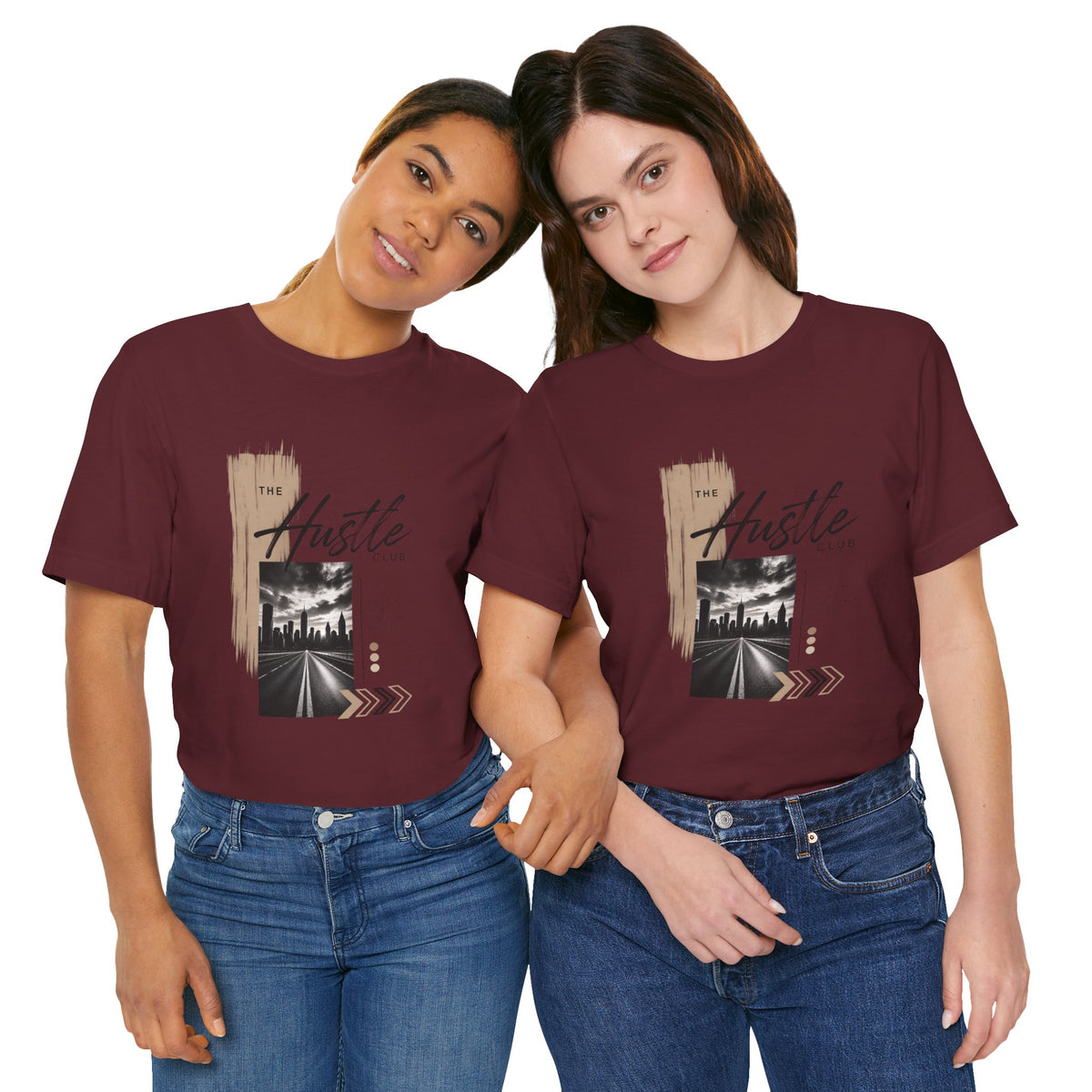 Hustle Club Tee — Urban Roadtrip Graphic T-Shirt Printify