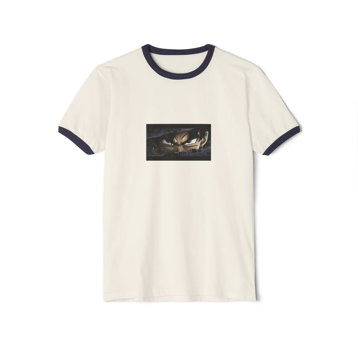 Dragon Eye Ringer T-Shirt — Dark Fantasy Graphic Tee Printify