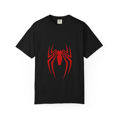 Spider Emblem T‑Shirt — Red Arachnid Graphic Tee Printify