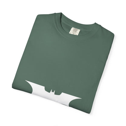 Bat Emblem T-Shirt — Minimalist Gothic Graphic Tee Printify