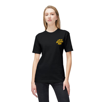 Life Is a Beautiful Ride Scooter T-Shirt — Vintage Red Vespa Graphic Tee Printify