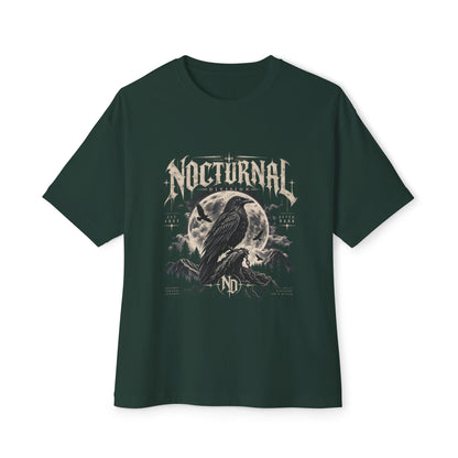 Nocturnal Raven Tee — Gothic Crow Graphic T-Shirt Printify