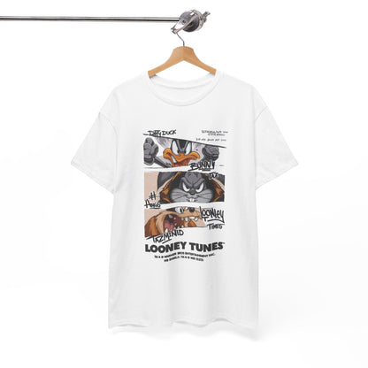 Looney Tunes Comic Strip T-Shirt — Daffy Duck, Taz & Bugs Graphic Tee Printify