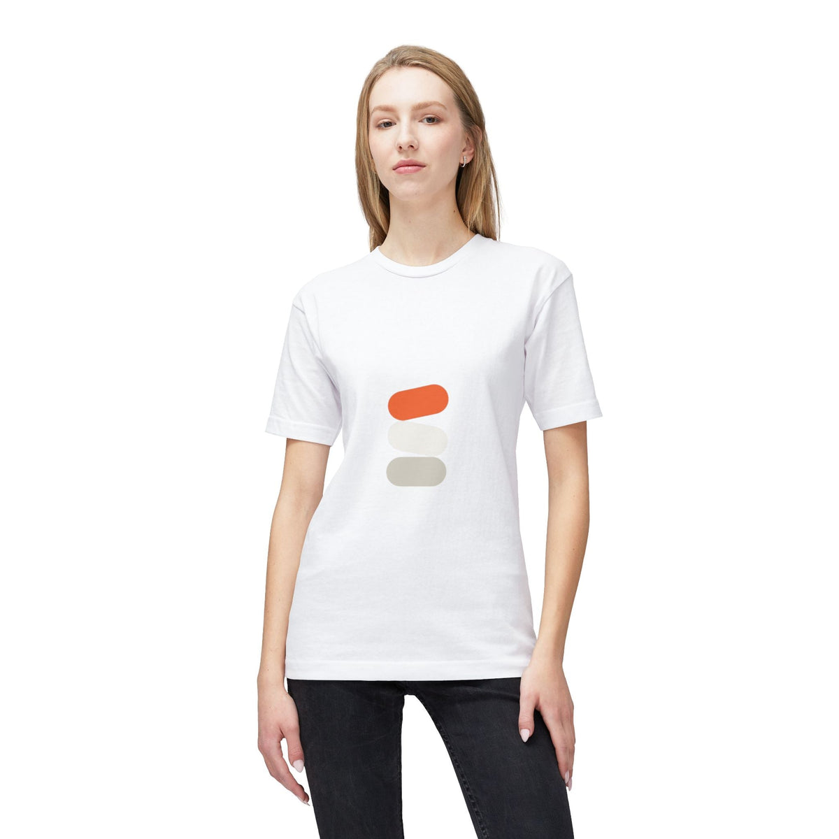 Minimalist Color Stack T-Shirt — Modern Neutral Graphic Tee Printify