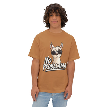 No Probllama T‑Shirt — Cool Llama Sunglasses Graphic Tee Printify