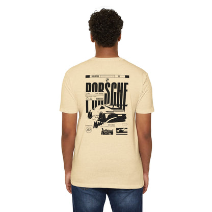 Porsche Graphic T-Shirt — Retro Racing Badge Tee Printify