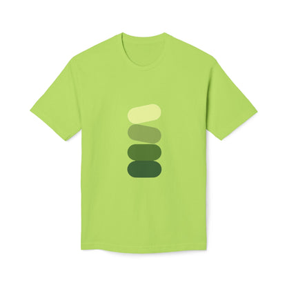 Minimal Green Stack T-Shirt — Abstract Stacked Stones Graphic Printify