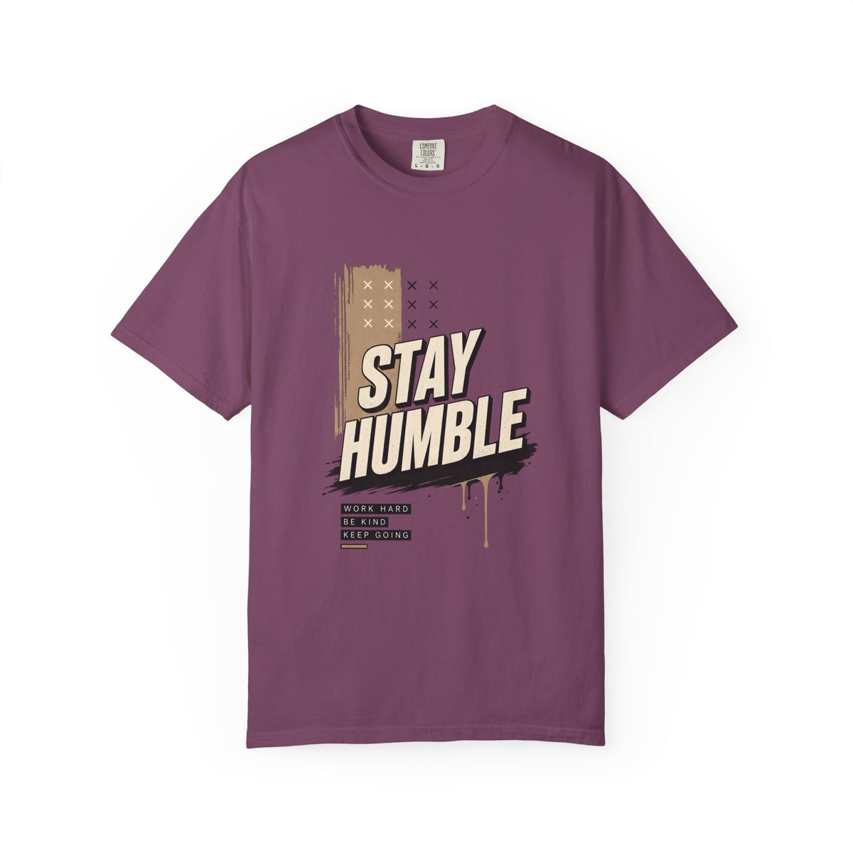 Stay Humble T-Shirt — Vintage Military Green Graphic Tee Printify