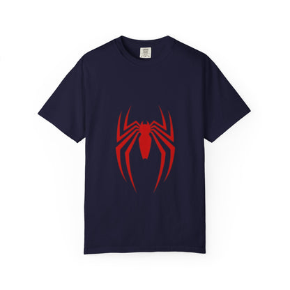 Spider Emblem T‑Shirt — Red Arachnid Graphic Tee Printify