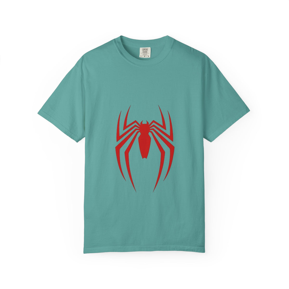 Spider Emblem T‑Shirt — Red Arachnid Graphic Tee Printify