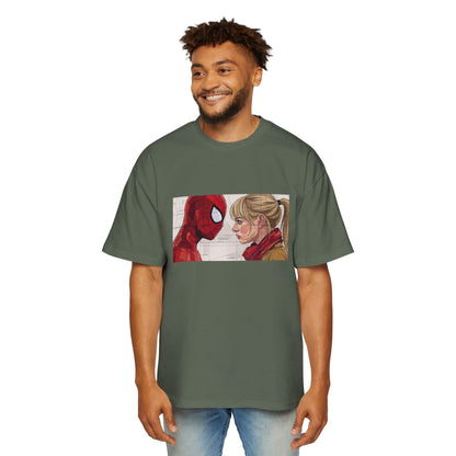 Graphic Tee — Romantic Superhero Front & Web-Swing Back Printify