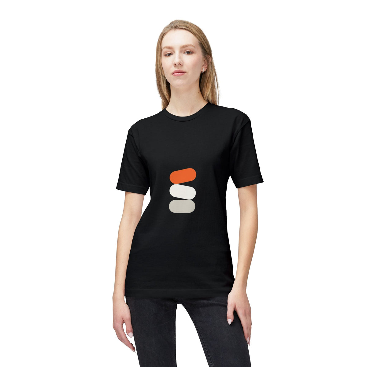 Minimalist Color Stack T-Shirt — Modern Neutral Graphic Tee Printify